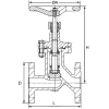 Steel WTA gate valve with bellows | KP-877